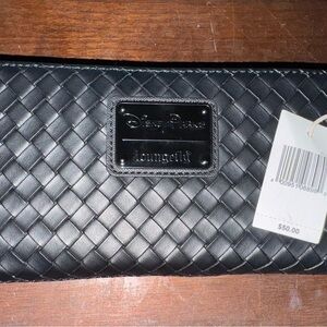 Loungefly Black Woven Clutch